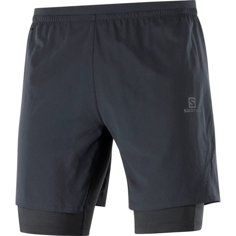 Calções Salomon Cross Twinskin Masculino Pretas | PT H01748